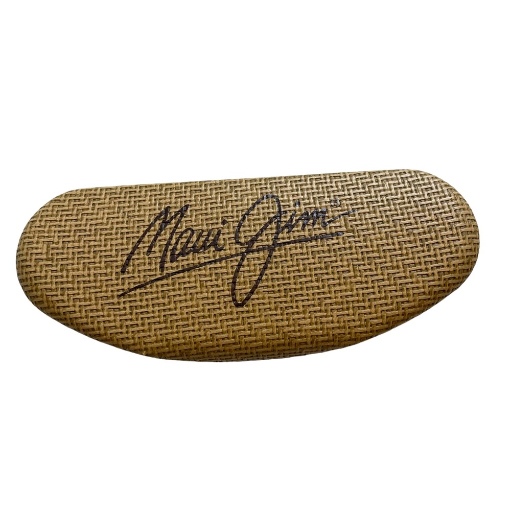 Maui Jim sunglass case Basket Weave Hard Clamshell CASE ONLY